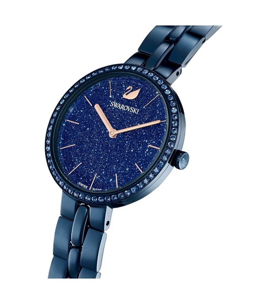 SWAROVSKI（スワロフスキー）の「【公式】【スワロフスキー】Cosmopolitan ウォッチ, 金属製のブレスレット, ブルー, ブルーフィニッシュ（アナログ腕時計・レディース・ブルー・ONE SIZE）」の7枚目の写真
