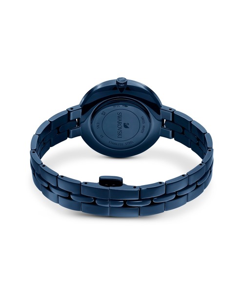SWAROVSKI（スワロフスキー）の「【公式】【スワロフスキー】Cosmopolitan ウォッチ, 金属製のブレスレット, ブルー, ブルーフィニッシュ（アナログ腕時計・レディース・ブルー・ONE SIZE）」の2枚目の写真