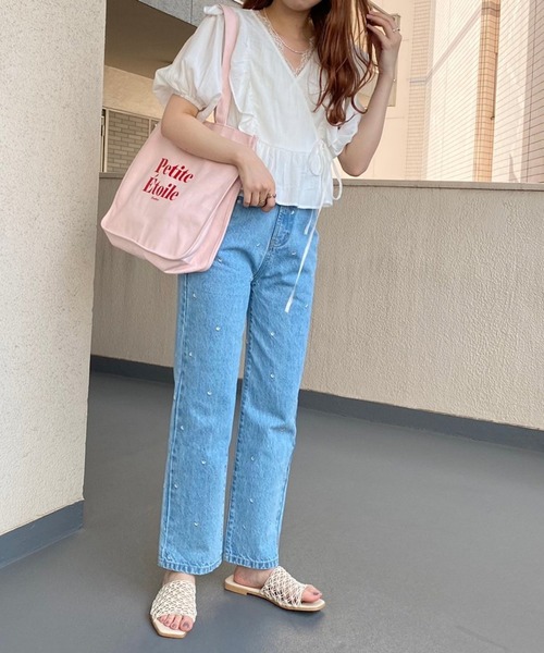 Heather(ヘザー)の「加工デニムパンツ(デニムパンツ・レディース・インディゴブルー・M)」の2枚目の写真