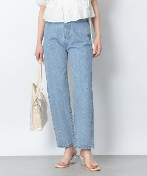 Heather(ヘザー)の「加工デニムパンツ(デニムパンツ・レディース・インディゴブルー・M)」の3枚目の写真