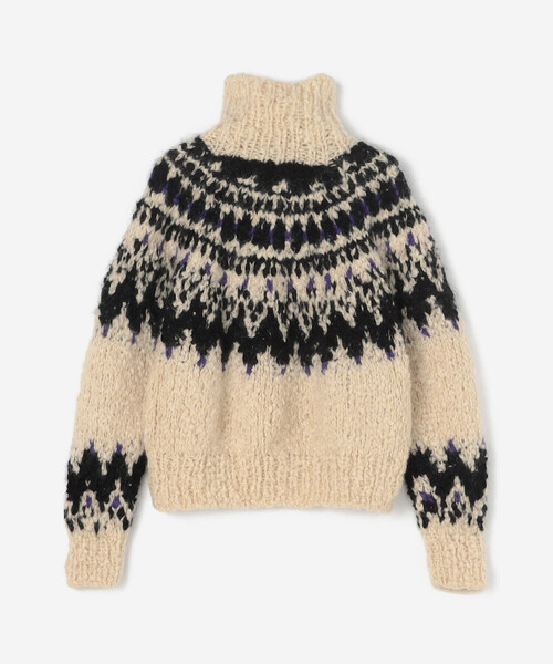UNFIL(アンフィル)の「unfil | カシミヤブレンド ハンドニットプルオーバー WOMEN(ニット/セーター・レディース・ホワイト系その他5/ブラック系その他・1)」の3枚目の写真