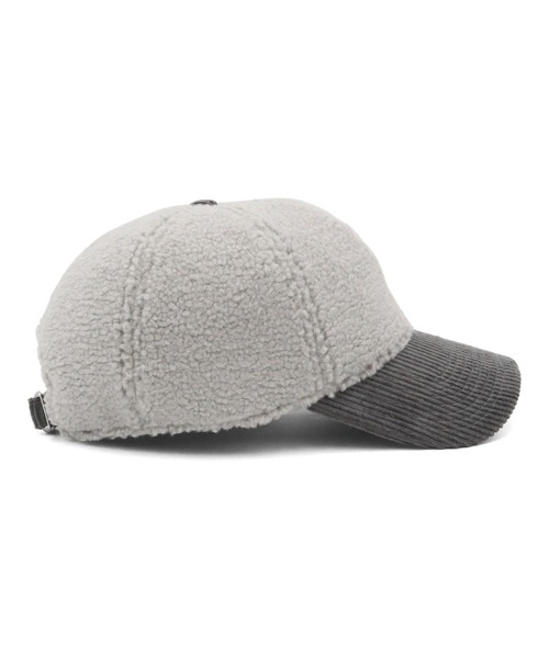 NEW ERA（ニューエラ）の「ニューエラキャップ ９TWENTY ボアコーデュロイフリースファー ONSPOTZ別注（キャップ・メンズ・ブラック/ベージュ/グレー/ブラック系その他/ベージュ系その他・FREE/M/L）」の7枚目の写真