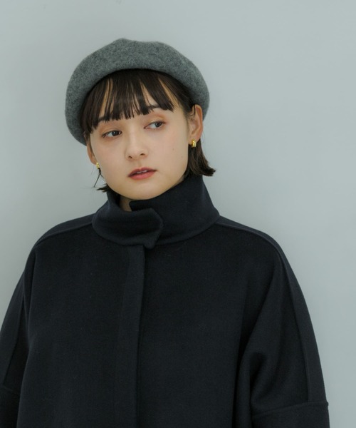 SMELLY（スメリー）の「ベーシックバスクベレー（ハンチング/ベレー帽・レディース・ブラック/ベージュ/グレー・-）」の10枚目の写真