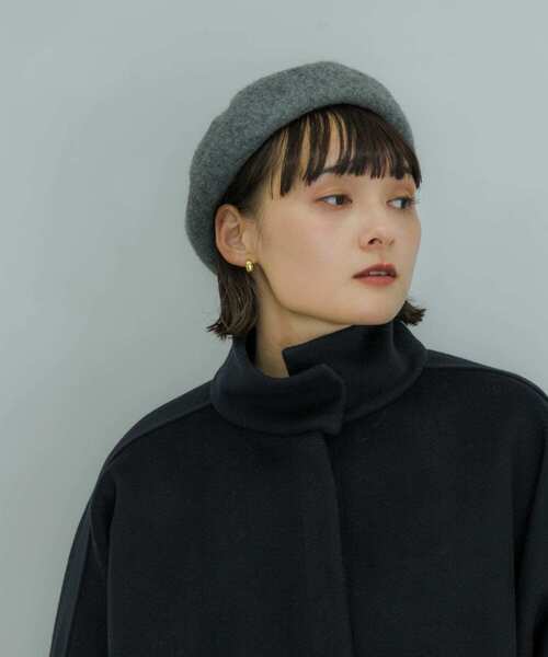 SMELLY（スメリー）の「ベーシックバスクベレー（ハンチング/ベレー帽・レディース・ブラック/ベージュ/グレー・-）」の11枚目の写真