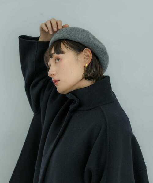 SMELLY（スメリー）の「ベーシックバスクベレー（ハンチング/ベレー帽・レディース・ブラック/ベージュ/グレー・-）」の13枚目の写真