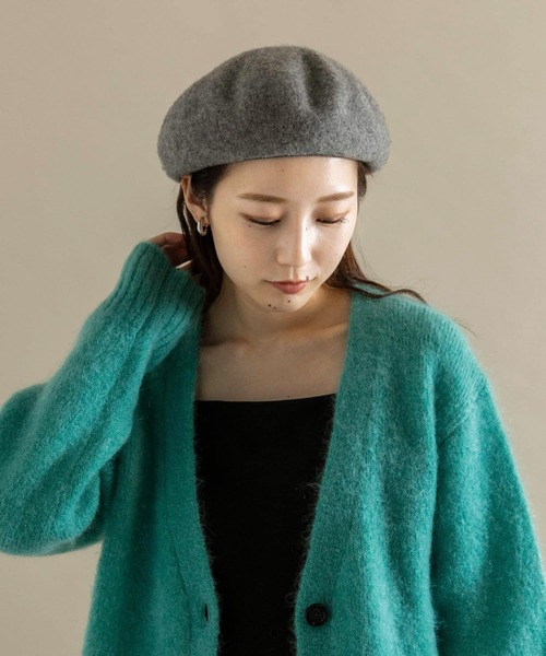 SMELLY（スメリー）の「ベーシックバスクベレー（ハンチング/ベレー帽・レディース・ブラック/ベージュ/グレー・-）」の20枚目の写真