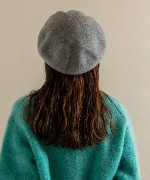 SMELLY（スメリー）の「ベーシックバスクベレー（ハンチング/ベレー帽・レディース・ブラック/ベージュ/グレー・-）」の21枚目の写真