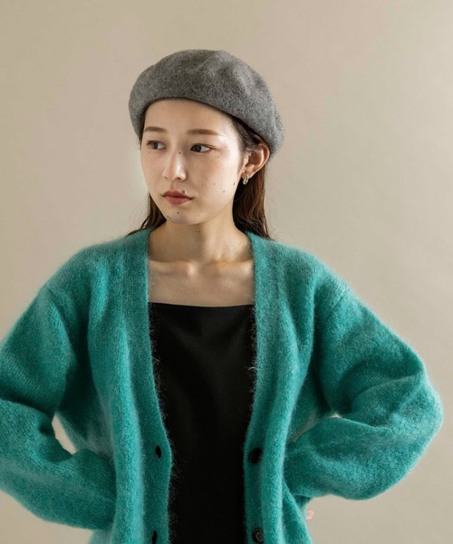 SMELLY（スメリー）の「ベーシックバスクベレー（ハンチング/ベレー帽・レディース・ブラック/ベージュ/グレー・-）」の22枚目の写真