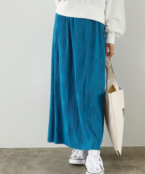 GeeRA(ジーラ)の「変形プリーツタイトスカート(スカート・レディース・ブラック/グリーン/ブルー・SMALL/MEDIUM/LARGE)」の3枚目の写真