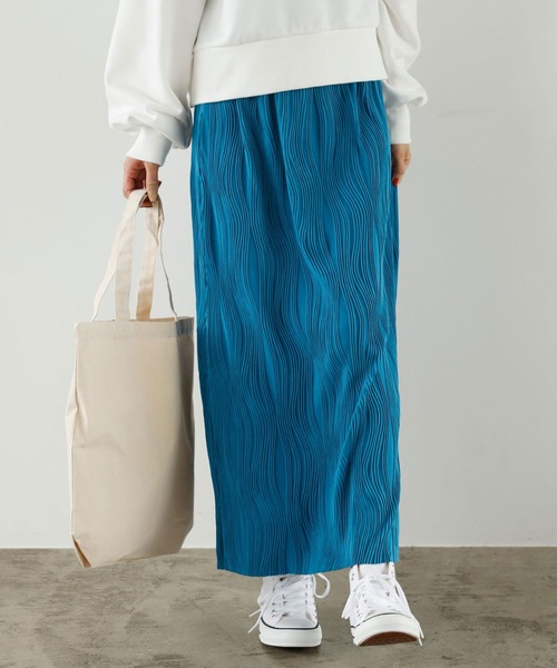 GeeRA(ジーラ)の「変形プリーツタイトスカート(スカート・レディース・ブラック/グリーン/ブルー・SMALL/MEDIUM/LARGE)」の17枚目の写真