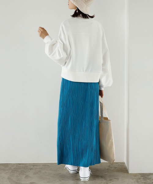 GeeRA(ジーラ)の「変形プリーツタイトスカート(スカート・レディース・ブラック/グリーン/ブルー・SMALL/MEDIUM/LARGE)」の16枚目の写真