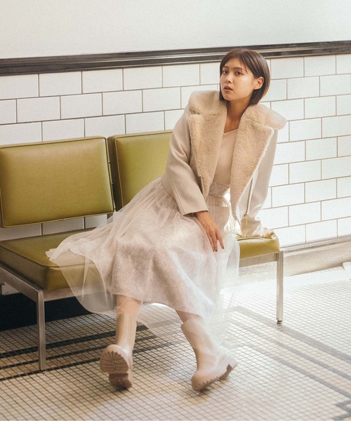 JILL by JILL STUART(ジルバイジルスチュアート)の「トラックソールブーツ(ブーツ・レディース・ベージュ/ブラック・LARGE/MEDIUM/SMALL)」の9枚目の写真