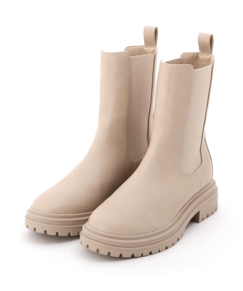 JILL by JILL STUART(ジルバイジルスチュアート)の「トラックソールブーツ(ブーツ・レディース・ベージュ/ブラック・LARGE/MEDIUM/SMALL)」の10枚目の写真