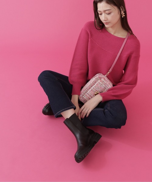 JILL by JILL STUART(ジルバイジルスチュアート)の「トラックソールブーツ(ブーツ・レディース・ベージュ/ブラック・LARGE/MEDIUM/SMALL)」の20枚目の写真