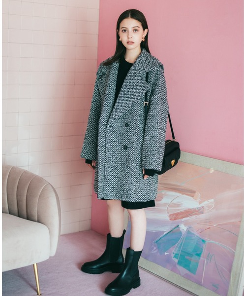JILL by JILL STUART(ジルバイジルスチュアート)の「トラックソールブーツ(ブーツ・レディース・ベージュ/ブラック・LARGE/MEDIUM/SMALL)」の21枚目の写真