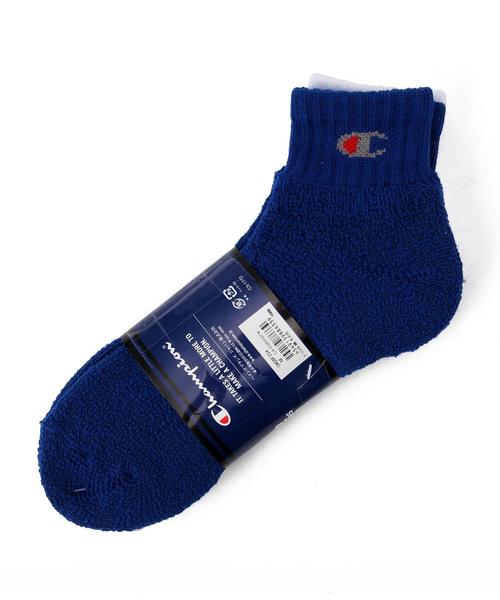Champion（チャンピオン）の「[チャンピオン]　CHAMPION GLR 2P LOGO　ソックス（ソックス/靴下・メンズ・ブラック/ロイヤルブルー・フリー）」の3枚目の写真