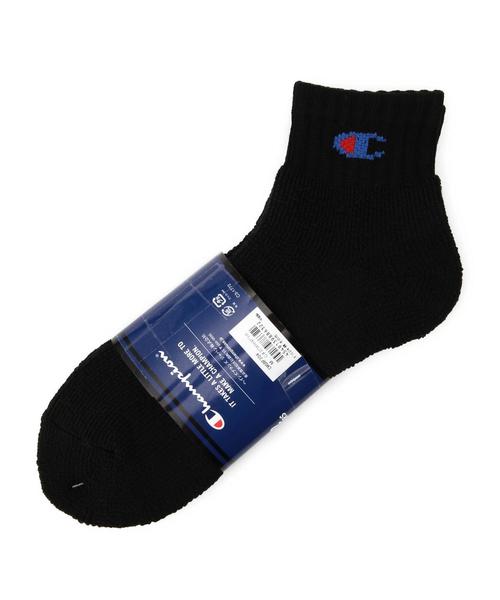 Champion（チャンピオン）の「[チャンピオン]　CHAMPION GLR 2P LOGO　ソックス（ソックス/靴下・メンズ・ブラック/ロイヤルブルー・フリー）」の4枚目の写真