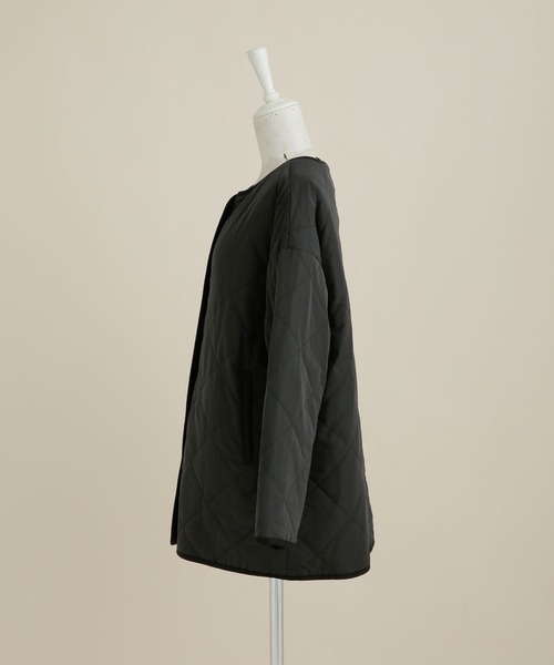 NANO universe（ナノユニバース）の「LB.04/THERMOLITE(R)中綿リバーシブルブルゾン（ブルゾン・レディース・ブラック/カーキ/ベージュ・FREE）」の21枚目の写真