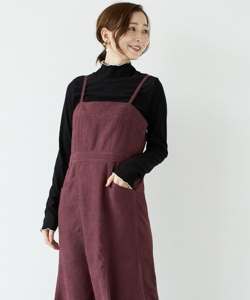 PAPAVER(パパヴェル)の「【papaver】起毛テレコハイネック(Tシャツ/カットソー・レディース・ブラック/アイボリー・MEDIUM)」の1枚目の写真