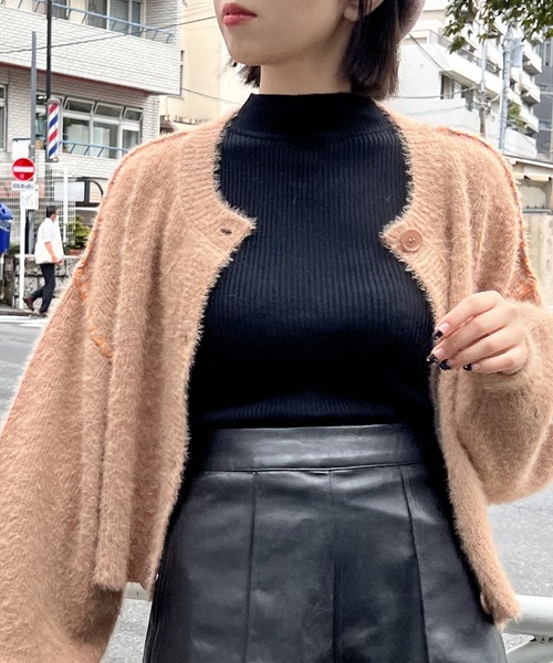 one way（ワンウェイ）の「ハンドステッチショートシャギーカーデ（カーディガン/ボレロ・レディース・ホワイト/ライトピンク/ライトブルー/ライトブラウン・FREE）」の20枚目の写真