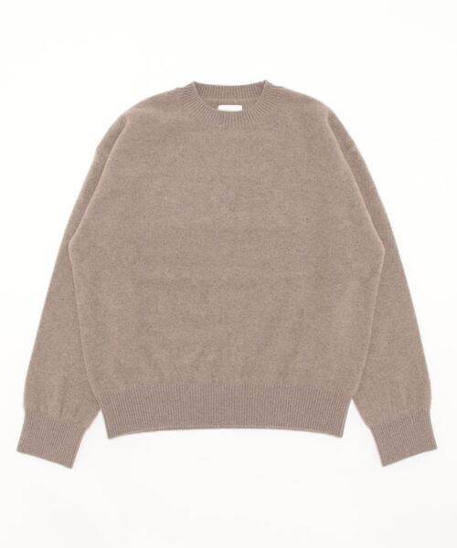 21AW MAATEE＆SONS カシミヤ　クルーネックニット　ベージュ　S〜М Morris & Sons（モリスアンドサンズ） ニット セーター MORRIS ＆ SONS