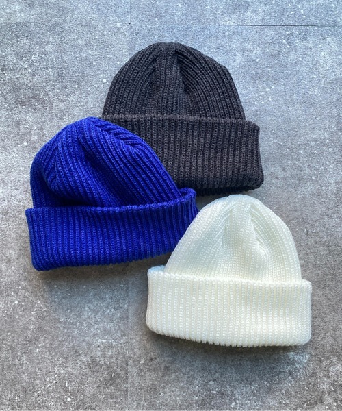 CPCM（シーピーシーエム）の「カラーリブ編みニットビーニー ニットキャップ（ニットキャップ/ビーニー・レディース・チャコールグレー/オレンジ/ブルー/ブラック/グレー/アイボリー・FREE）」の17枚目の写真
