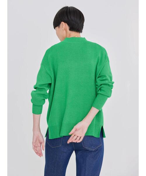 AMERICAN HOLIC（アメリカンホリック）の「モックネックニットプルオーバー（ニット/セーター・レディース・グレー/アイボリー/グリーン/ブラック/ピンク・L/M）」の19枚目の写真