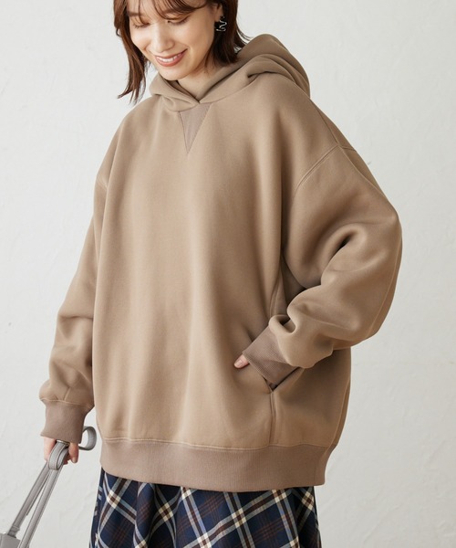 Sugar spoon（シュガースプーン）の「・SUGAR SPOON ウラキモウBIGパーカー（パーカー・レディース・モカ/ライトカーキ/アイボリー/ブラック・FREE）」の4枚目の写真