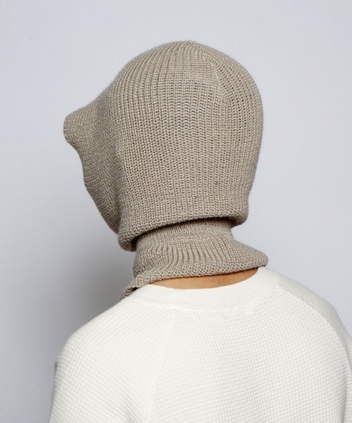 乱痴気（ランチキ）の「【LEUCHTFEUE】USEDOM Ⅱ（ニットキャップ/ビーニー・メンズ・ナチュラル/ブラック/モカ・FREE）」の5枚目の写真