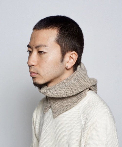 乱痴気（ランチキ）の「【LEUCHTFEUE】USEDOM Ⅱ（ニットキャップ/ビーニー・メンズ・ナチュラル/ブラック/モカ・FREE）」の6枚目の写真