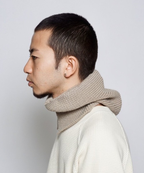 乱痴気（ランチキ）の「【LEUCHTFEUE】USEDOM Ⅱ（ニットキャップ/ビーニー・メンズ・ナチュラル/ブラック/モカ・FREE）」の7枚目の写真