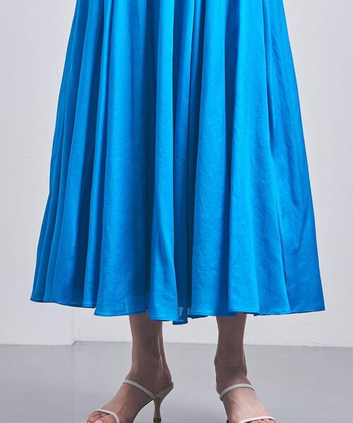 UNITED ARROWS（ユナイテッドアローズ）の「リボン フレアスカート（スカート・レディース・オフホワイト/ブラック/ターコイズブルー・36/38）」の10枚目の写真