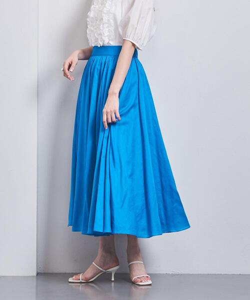 UNITED ARROWS（ユナイテッドアローズ）の「リボン フレアスカート（スカート・レディース・オフホワイト/ブラック/ターコイズブルー・36/38）」の18枚目の写真