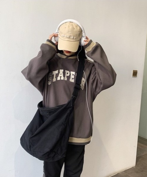 wears(ウェアーズ)の「キャンバスビッグショルダーバッグ(ショルダーバッグ・レディース・アイボリー/ブラック・FREE)」の13枚目の写真