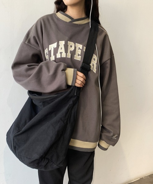 wears(ウェアーズ)の「キャンバスビッグショルダーバッグ(ショルダーバッグ・レディース・アイボリー/ブラック・FREE)」の12枚目の写真