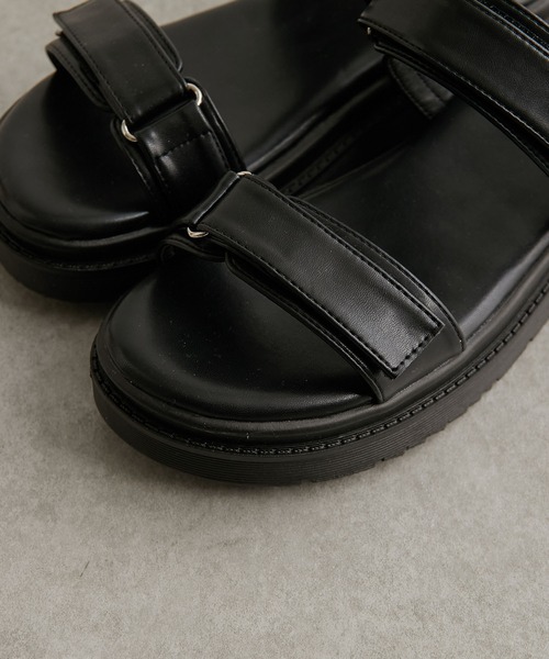 PAPILLONNER（パピヨネ）の「SPORTS BELT サンダル/PAPILLONNER/パピヨネ（サンダル・レディース・ブラック/グレイッシュベージュ・S/M/L）」の14枚目の写真