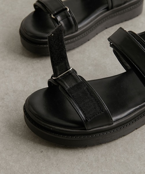 PAPILLONNER（パピヨネ）の「SPORTS BELT サンダル/PAPILLONNER/パピヨネ（サンダル・レディース・ブラック/グレイッシュベージュ・S/M/L）」の5枚目の写真