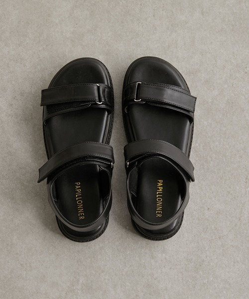 PAPILLONNER（パピヨネ）の「SPORTS BELT サンダル/PAPILLONNER/パピヨネ（サンダル・レディース・ブラック/グレイッシュベージュ・S/M/L）」の17枚目の写真