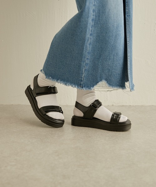 PAPILLONNER（パピヨネ）の「SPORTS BELT サンダル/PAPILLONNER/パピヨネ（サンダル・レディース・ブラック/グレイッシュベージュ・S/M/L）」の16枚目の写真