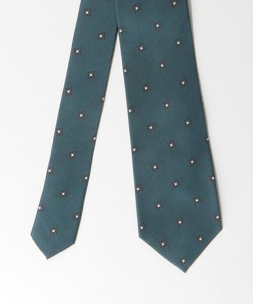 green label relaxing（グリーンレーベルリラクシング）の「シルク2 8.0cm 小紋2 ネクタイ（ネクタイ・メンズ・ライム/ネイビー・FREE）」の5枚目の写真