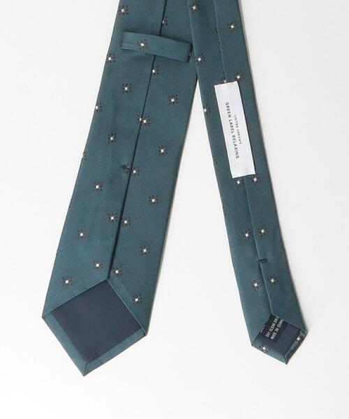 green label relaxing（グリーンレーベルリラクシング）の「シルク2 8.0cm 小紋2 ネクタイ（ネクタイ・メンズ・ライム/ネイビー・FREE）」の3枚目の写真