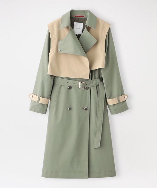 LOVELESS(ラブレス)の「バイカラーマスキュリントレンチ(トレンチコート・レディース・グリーン系その他5・34/36)」の17枚目の写真