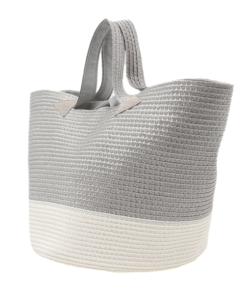 ESTNATION（エストネーション）の「CATERINA BERTINI カゴバッグ（かごバッグ・レディース・グレー/ナチュラル・FREE）」の4枚目の写真