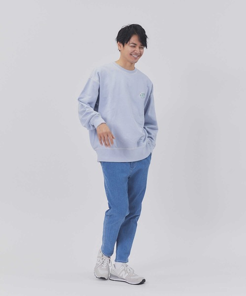 Lee(リー)の「【Lee】配色ステッチクルースウェット(スウェット・メンズ・ネイビー・M/L/XL)」の7枚目の写真