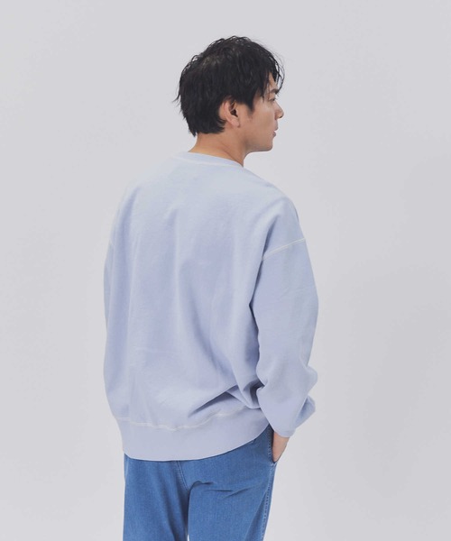 Lee(リー)の「【Lee】配色ステッチクルースウェット(スウェット・メンズ・ネイビー・M/L/XL)」の6枚目の写真