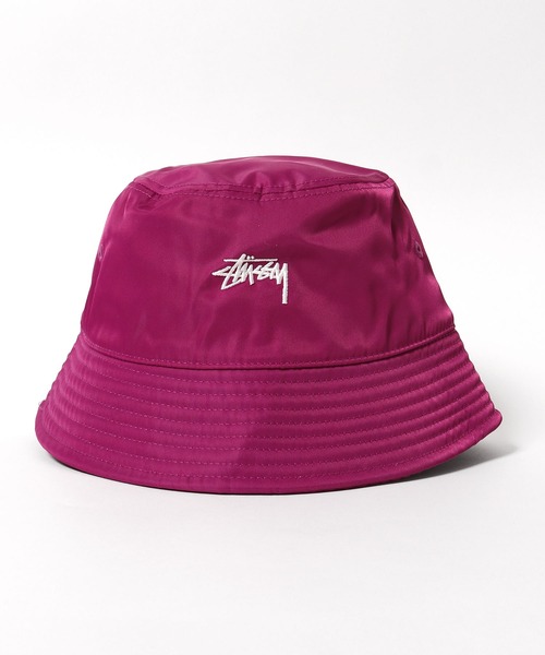 STUSSY(ステューシー)の「STUSSY/ステューシー Satin Nylon Deep Bucket Hat バケットハット(ハット・メンズ・パープル/ブラック/グレー・S/M/L/XL)」の13枚目の写真