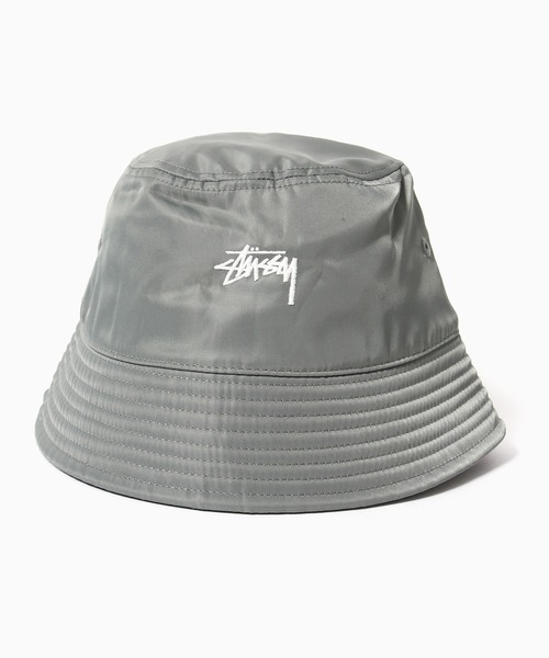 STUSSY(ステューシー)の「STUSSY/ステューシー Satin Nylon Deep Bucket Hat バケットハット(ハット・メンズ・パープル/ブラック/グレー・S/M/L/XL)」の15枚目の写真