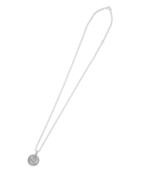 HUF（ハフ）の「WORLDWIDE CLASSIC H NECKLACE/ HUF ネックレス（ネックレス・メンズ・シルバー・O/S）」の4枚目の写真