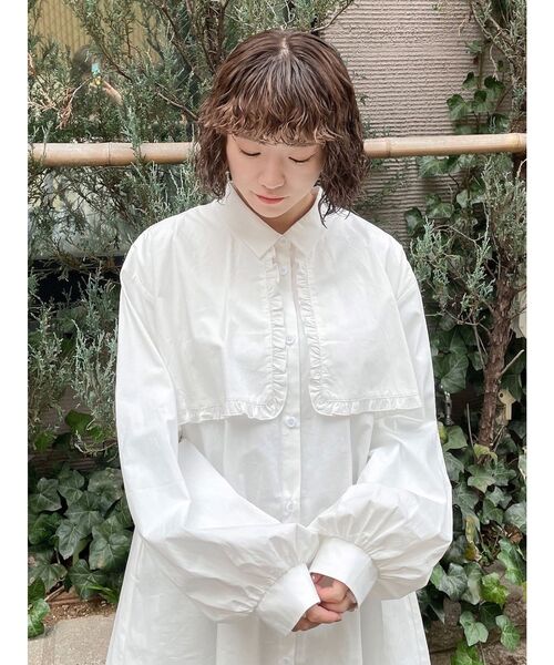 merry jenny(メリージェニー)の「リボンケープミニワンピース(ワンピース・レディース・ブラック/オフホワイト・FREE)」の18枚目の写真