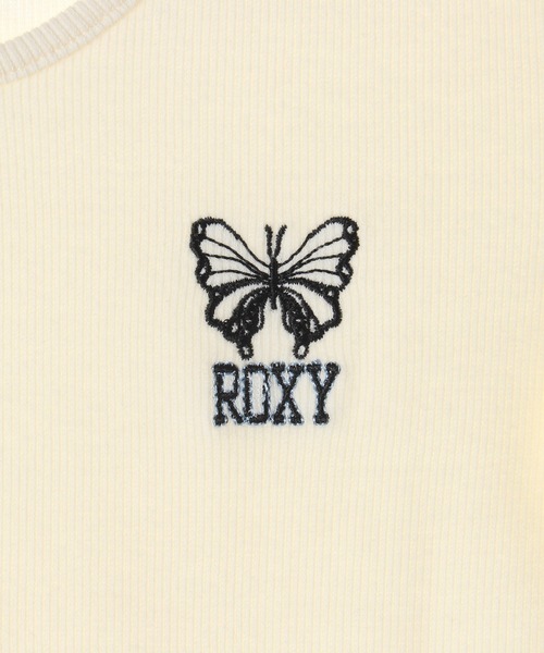 ROXY(ロキシー)の「BUTTERFLY TEE/ロキシー半袖Tシャツ(Tシャツ/カットソー・レディース・ブラック/ホワイト/パープル・MEDIUM/LARGE)」の8枚目の写真